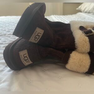 UGG Kids Chocolate and Cream Boots